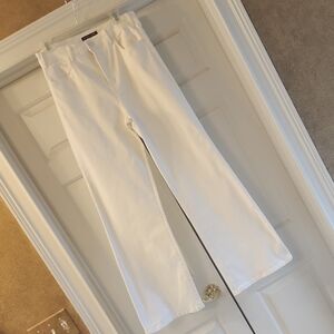 Boston Proper White Flare & Wide Leg Jeans